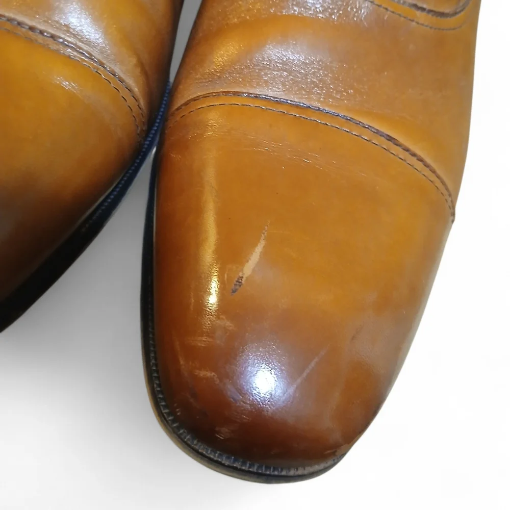 Florsheim Men's Size 12 Tan Leather Oxfords